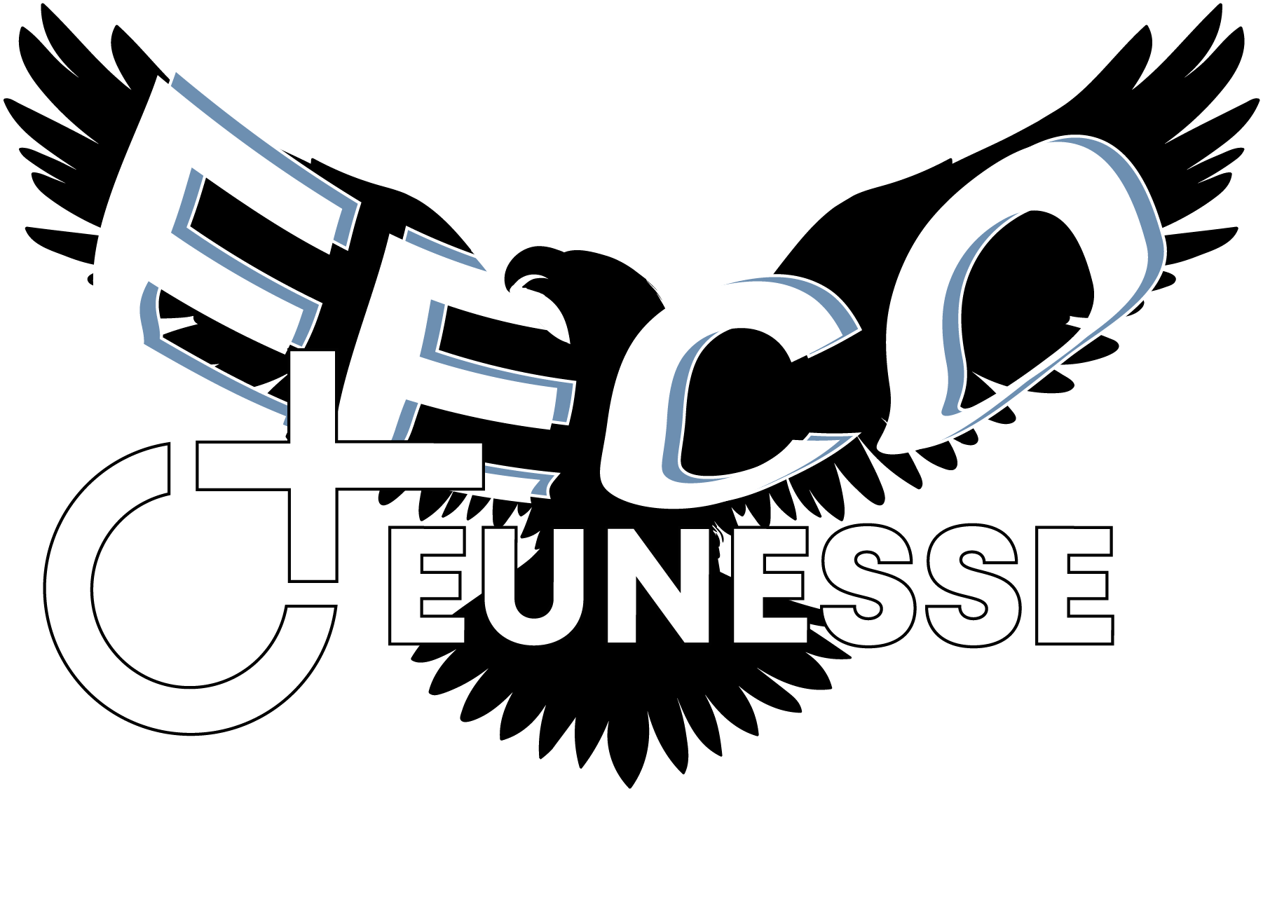 logo jeunesse eeco officiel entier avec contours blanc